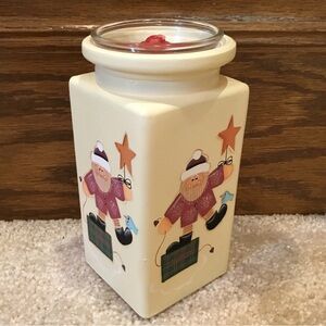 Santa Claus Ceramic Tea Light Candle Holder